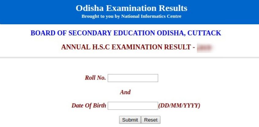 BSE Odisha 10th HSC Result