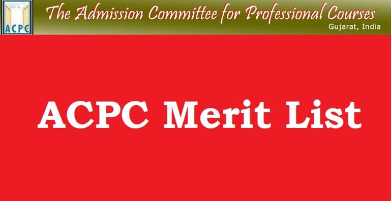 ACPC Merit List
