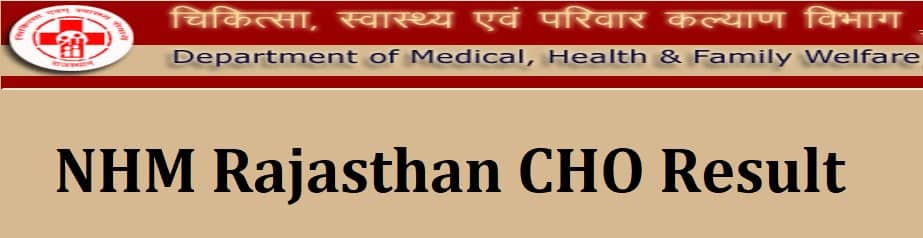 37+ Cho Result 2020 Rajasthan Official Website