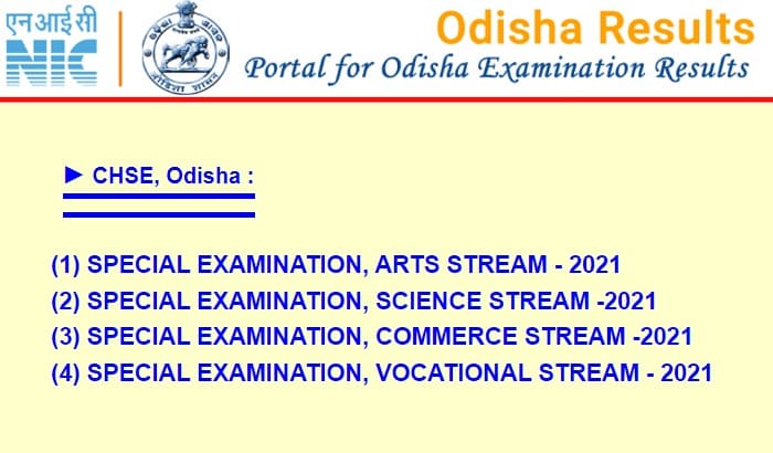 CHSE Odisha Offline Result 2021
