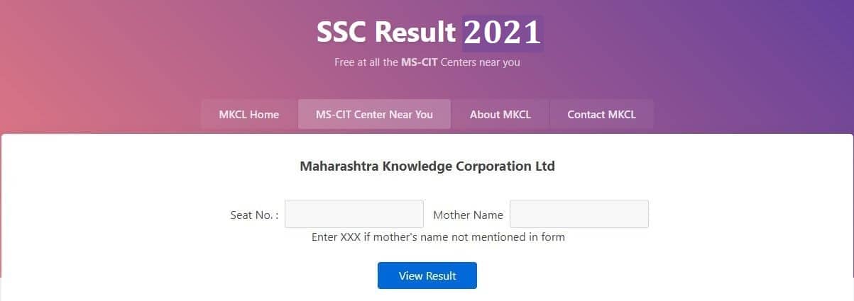 MKCL SSC Result 2021