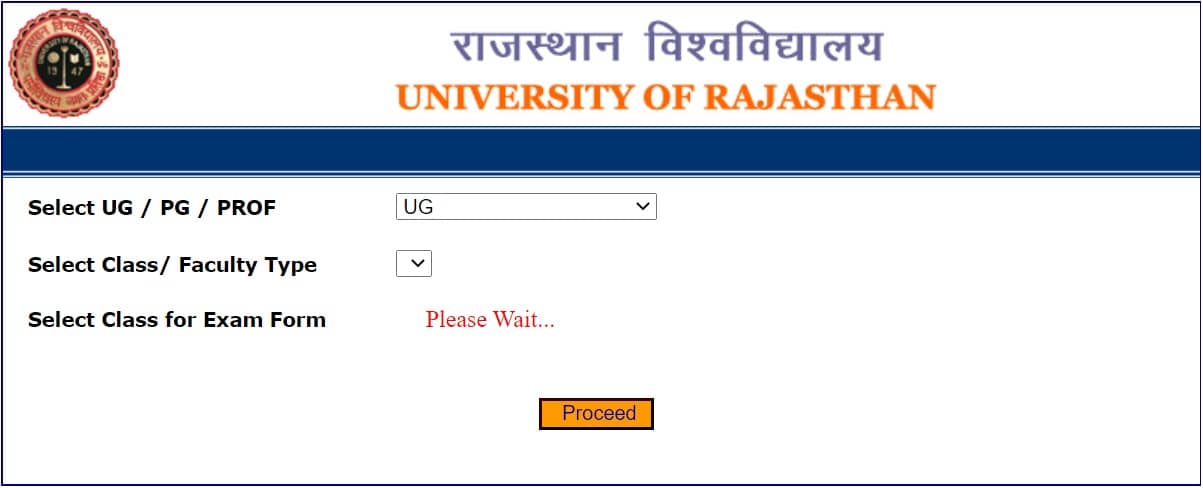 Uniraj Admit Card Rajasthan University Admit Card uniraj.ac.in