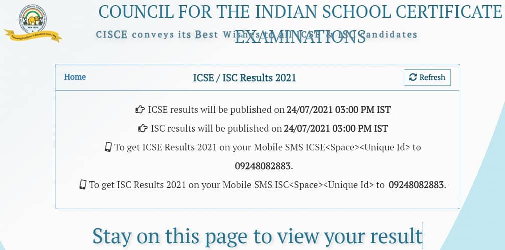 results.cisce.org 2021