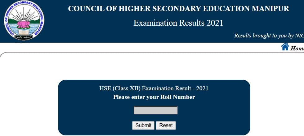 www.manresults.nic.in COHSEM 12th Result 2021