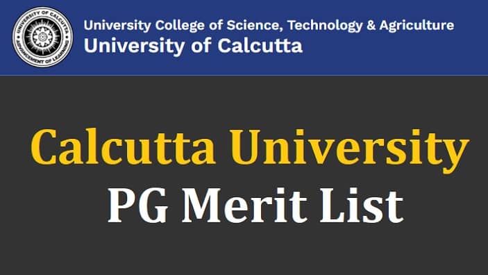 Calcutta University PG Merit List