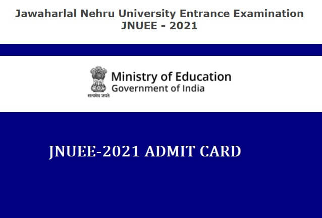 JNUEE-2021 Admit Card