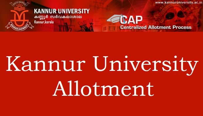 Kannur University Allotment