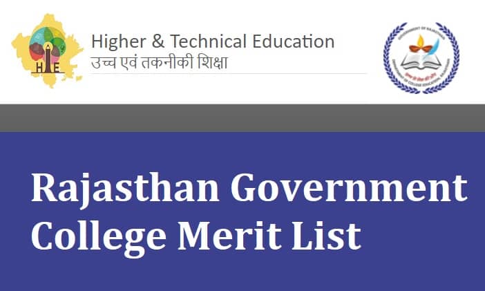 Rajasthan Government College Merit List