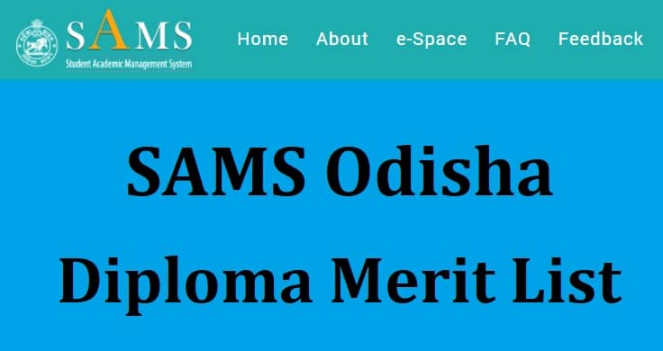 SAMS Odisha Diploma Merit List