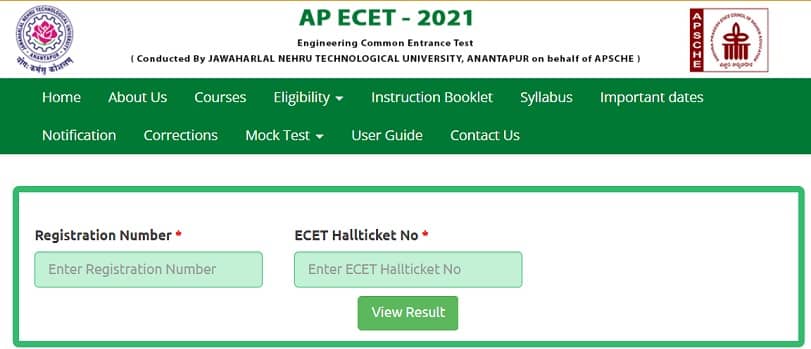 AP ECET 2021 Results