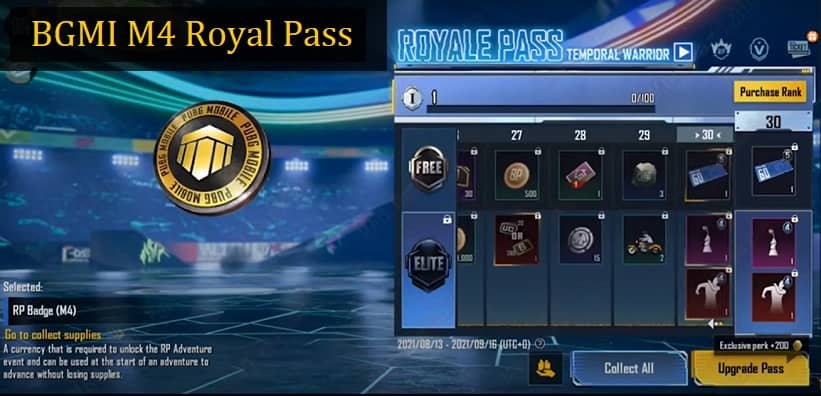 BGMI M4 Royal Pass