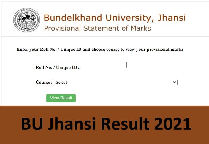 BU Jhansi Result 2021