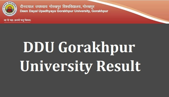 DDU Gorakhpur University Result 2021