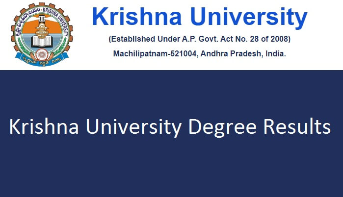 Krishna University Degree Results 2021 