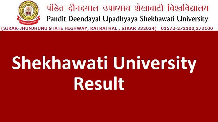 Shekhawati University Result 2021
