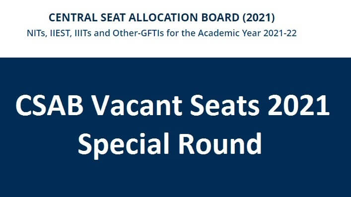CSAB Vacant Seats 2021