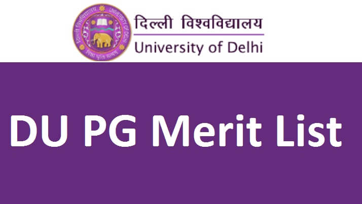 DU PG Merit List 2021