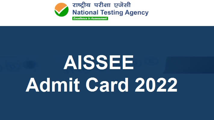 AISSEE Admit Card 2022 *Date* Sainik School Entrance Exam @aissee.nta.nic.in