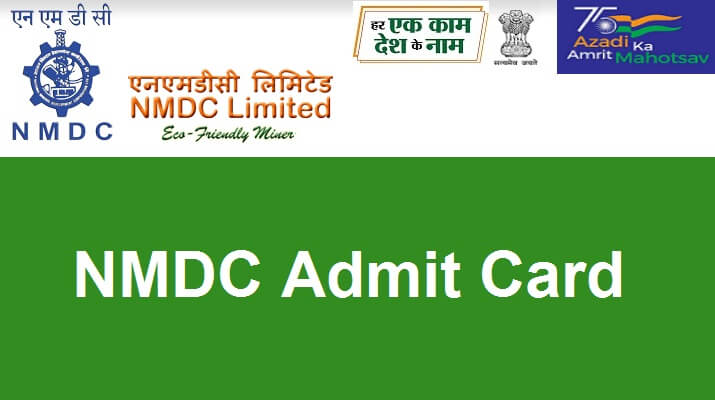 NMDC Admit Card 2021