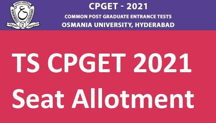 TS CPGET 2021 Seat Allotment 