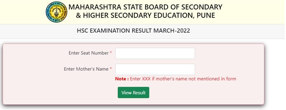 hsc.mahresults.org.in Maharashtra HSC Result 2022