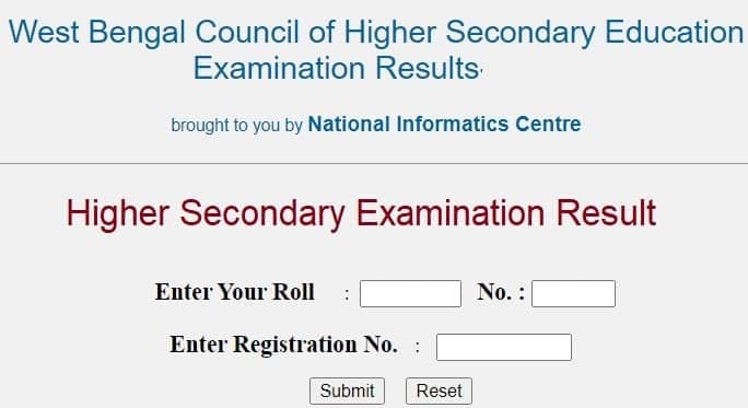 wbresults.nic.in 2022 Higher Secondary Result