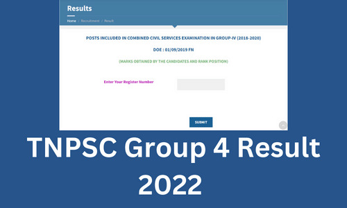 TNPSC Group 4 Result 2022 