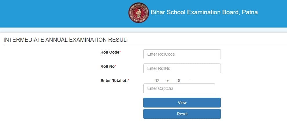 BIhar Board Intermediate Annual Exam Result