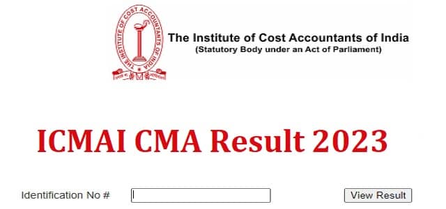 ICMAI CMA Result 2023