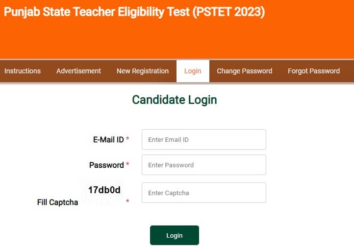 PSTET2023.org PSTET Admit card 2023