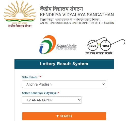 KVS Lottery Result 2023-24 Class 1 OUT