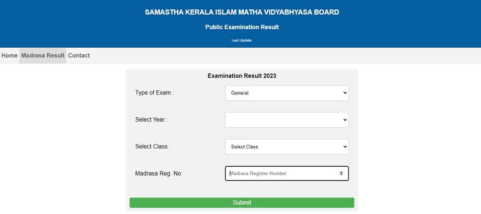 Samastha Kerala Public Exam Result 2023