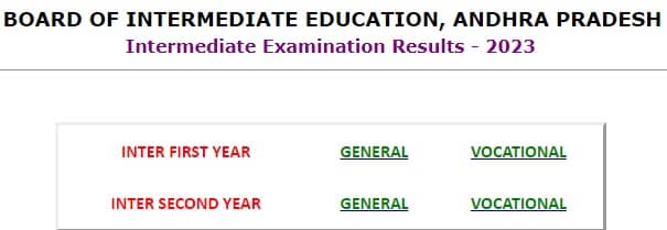 examresults.ap.nic.in 2023 ap inter results