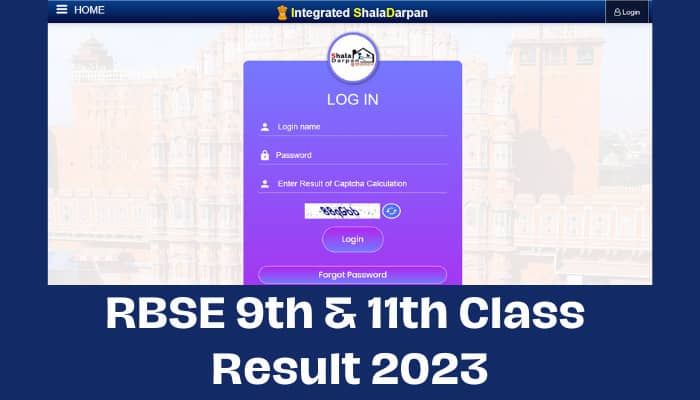 RBSE 9th & 11th Class Result 2023