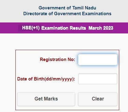 www.tnresults.nic.in TN HSE 11th Result 2023
