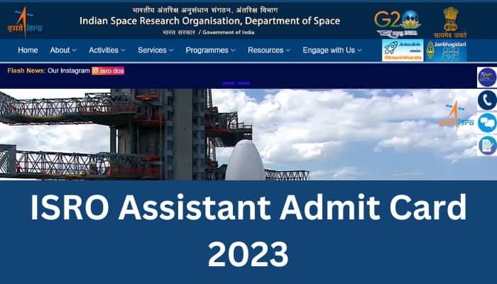 ISRO Assistant Admit Card 2023   