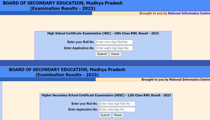 MP Board Supplementary Result 2023 10th 12th