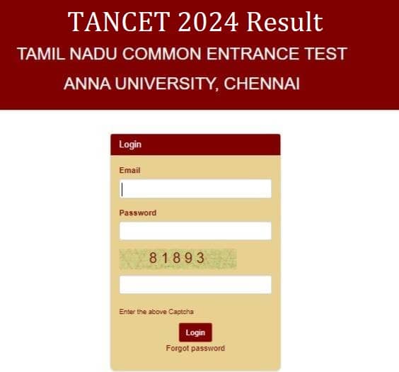 TANCET 2024 Result at tancet.annauniv.edu