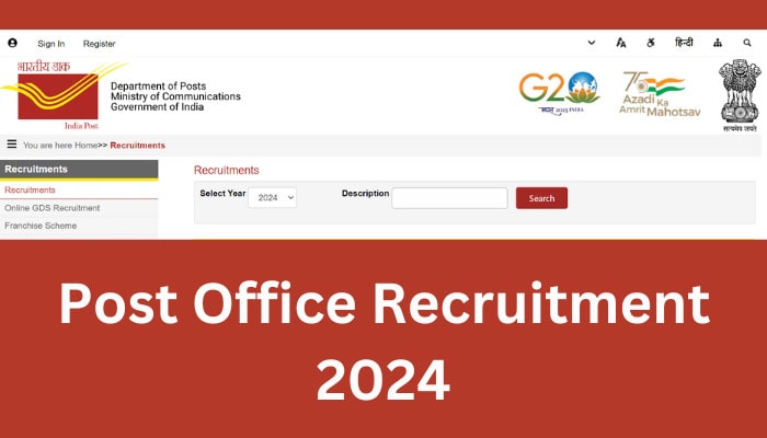 Post Office Recruitment 2024 